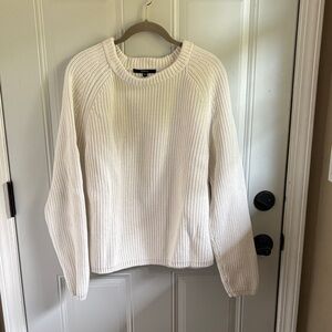 Quince 100% Cotton Ivory Knit Pullover